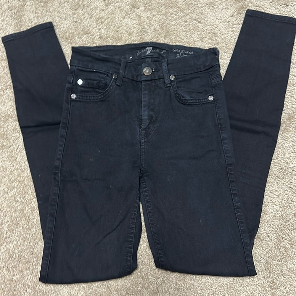 Seven high wait skinny size 24